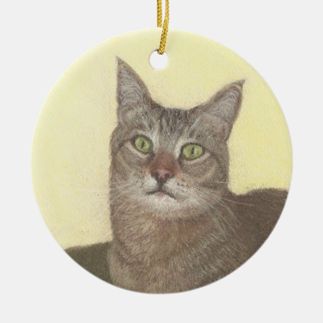 Abyssinian Cat Circle Ornament (Framsidan)