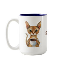 Abyssinian Cat Coffee Personlig