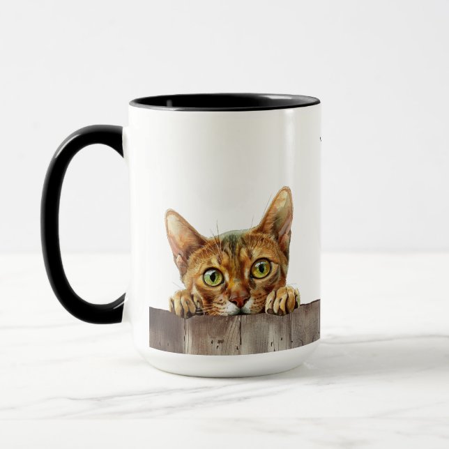 Abyssinian Cat Mugg (Vänster)