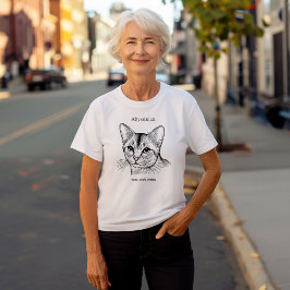 Abyssinian Cat Porträtt T Shirt