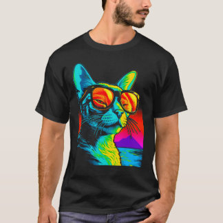 Abyssinian Cat Sommar Party T Shirt