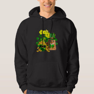Abyssinian Cat St patricks day Leprechaun Cat Hoodie