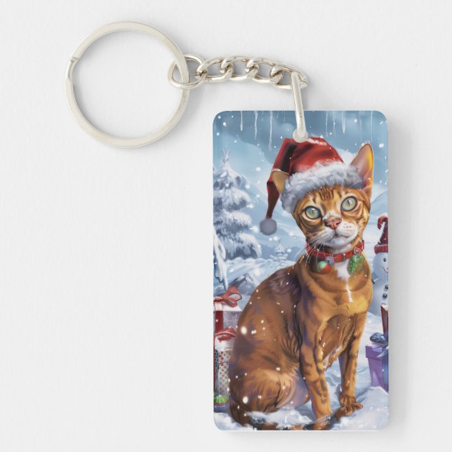 Abyssinian Cat Winter Wonderland jul Joy (Framsidan)