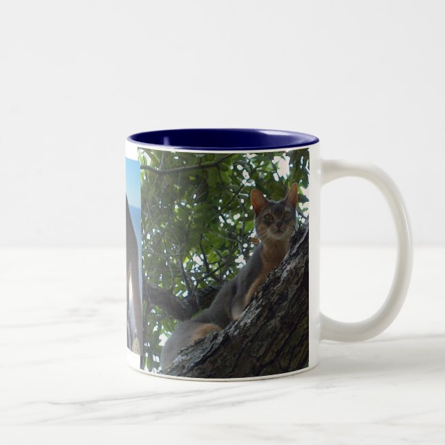 Abyssinian Cats Två-Tonad Mugg (Höger)
