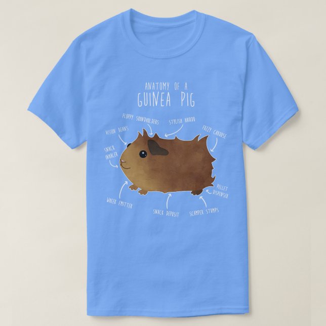 Abyssinian Guinea Gris Anatomy T Shirt (Design framsida)