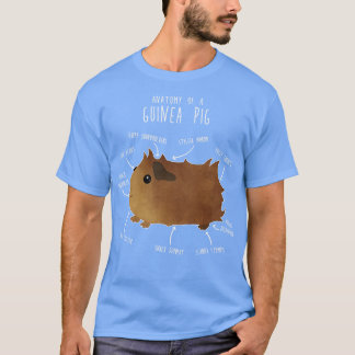 Abyssinian Guinea Gris Anatomy T Shirt