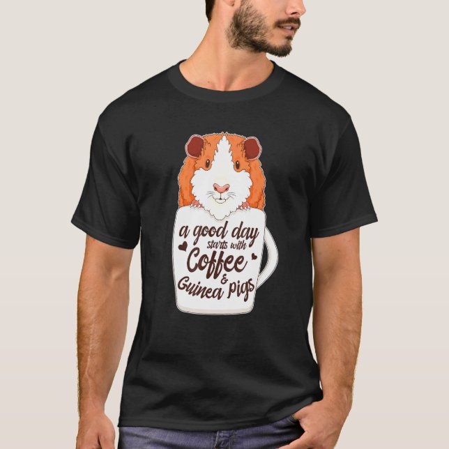 Abyssinian Guinea Gris i den peruanska svinen i ka T Shirt (Framsida)