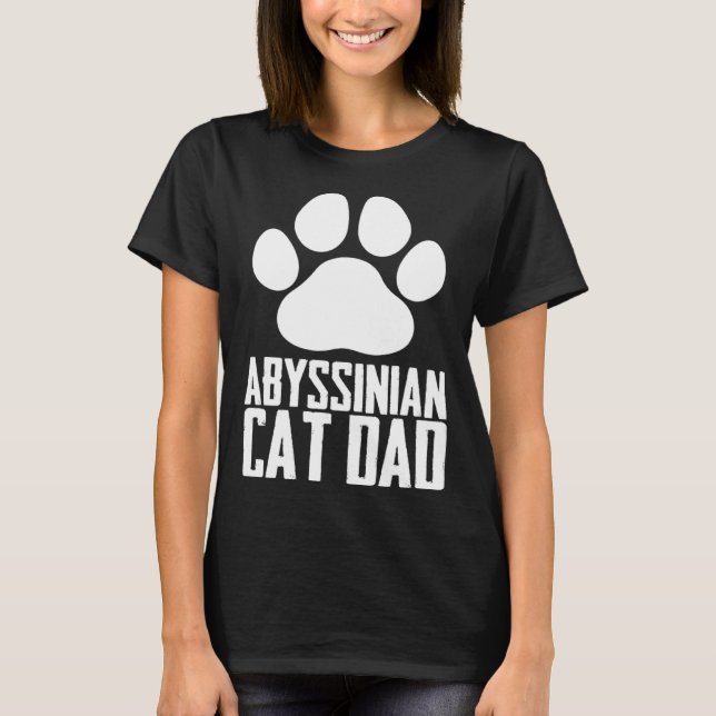 Abyssinian kitten  Abyssinian mom  Abyssinian dad  T Shirt (Framsida)