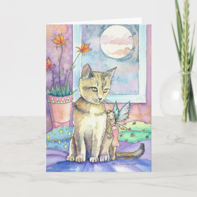 Abyssinian och felikt hälsningkort kort (Framsida)