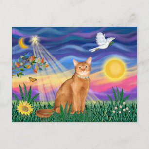Abyssinian (röd 18) - Twilight (horisonz) Vykort