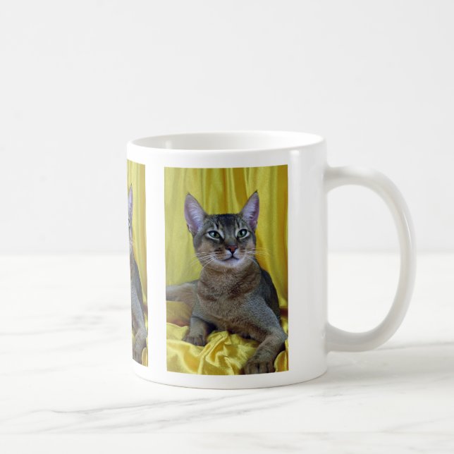 Abyssinian som är vanlig kaffemugg (Höger)