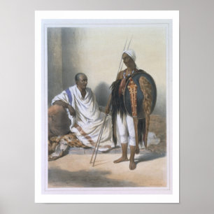 Abyssiniens präst och krigare, illustration från poster