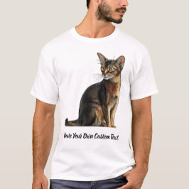 Abyssinsk katt Skapa din egen anpassade text  T Shirt