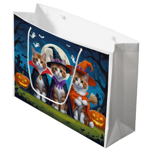 Abyssinska katter Pumpa Halloween Roligt (Framsidan Vinklad)