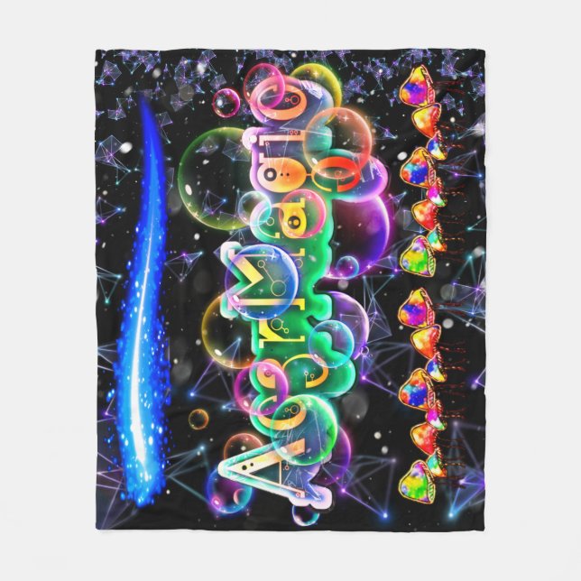 Ac3rMagic Party-bubblor Fleecefilt (Framsidan)