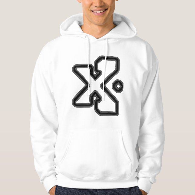 Ac3rMagic Svart X Tröja Hoodie (Framsida)