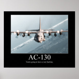 AC-130 Motiverande Poster