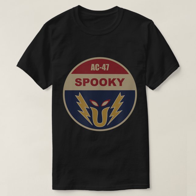 AC-47 Spooky Patch T Shirt (Design framsida)