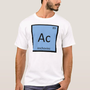 Ac - Ansjovis fiskkemi Periodiska Bord Tee Shirt