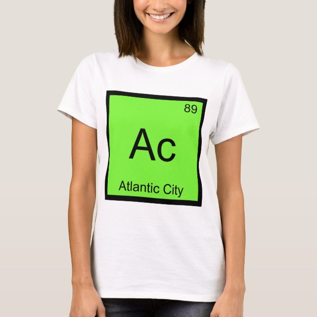 Ac - Atlantstadens kemiska Inslag - symbol Te Tee Shirt (Framsida)