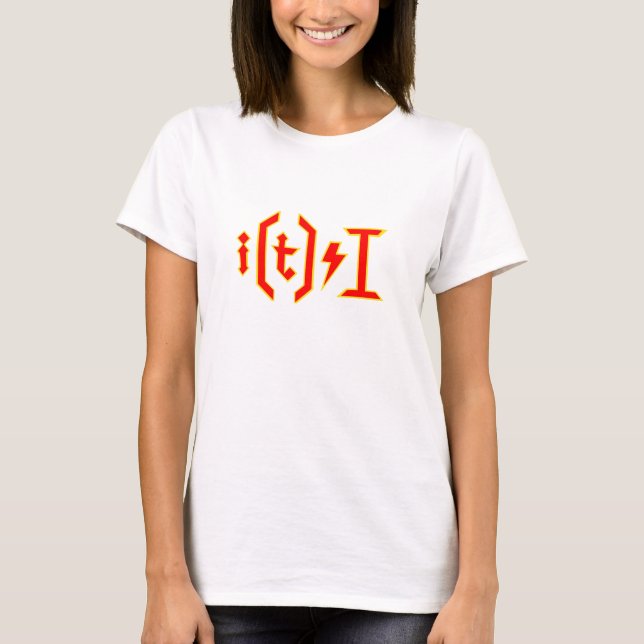 Ac-DC för nerds (tända), Tee Shirt (Framsida)