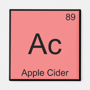Ac - Inslag-symbol för äppelciderkemi T-Shirt Magnet