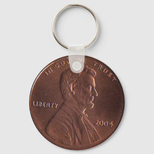AC lycklig encentmynt Keychain Nyckelring