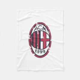 Ac milan retro-märkt fleecefilt