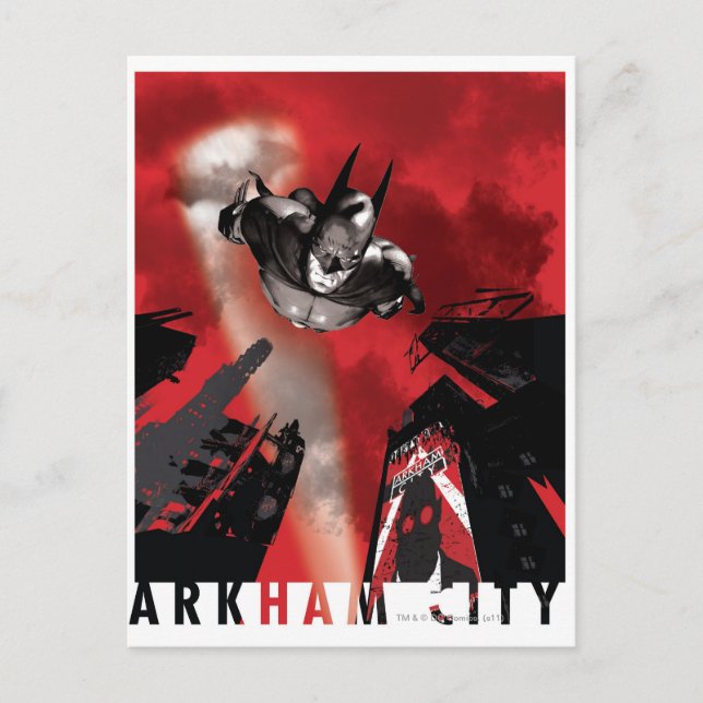 AC-Poster - Batman-flygning Vykort (Framsida)
