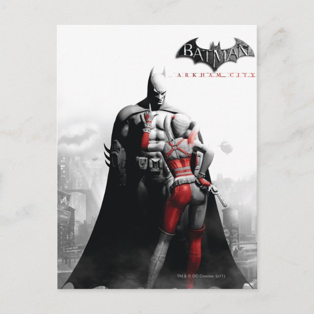 AC-Poster - Batman & Harley Vykort (Framsida)