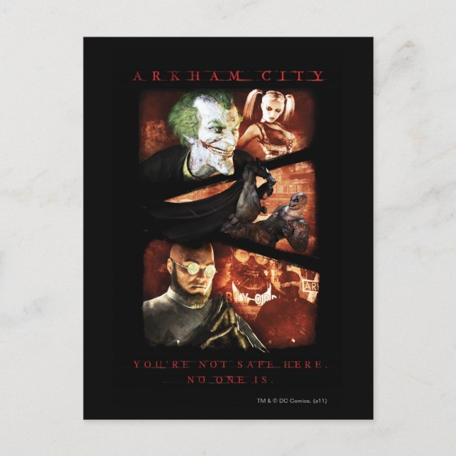 AC-Poster - Du är inte Säker här 2 Vykort (Framsida)