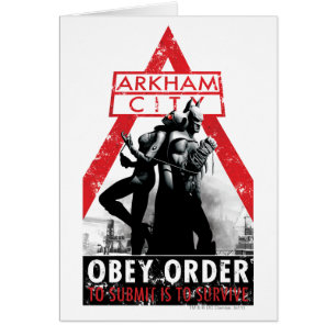 AC-propaganda - Obey/To Submit är att Överleva Hälsningskort