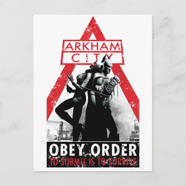 AC-propaganda - Obey/To Submit är att Överleva Vykort (Framsida)