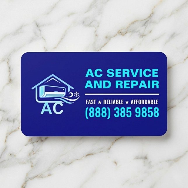 AC Reparation Installationsservice | Luftkondition Visitkort (aircon repair services and installations air conditioner or ac installer)