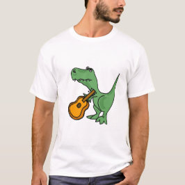 AC T-Rex som leker gitarrT-tröja T-shirt