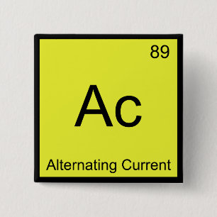Ac - Växelström Kemiskt elementsymbol Knapp