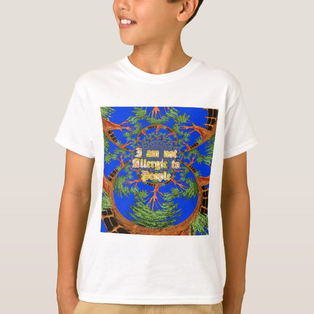 Acacia Alchemy: Jag är inte allergisk mot människo T-shirt (Framsida)