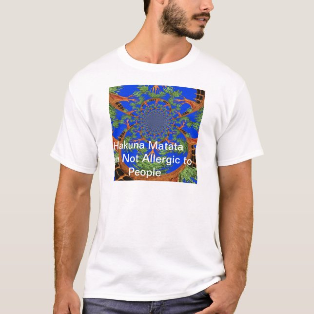 Acacia Alchemy: Jag är inte allergisk mot människo T Shirt (Framsida)