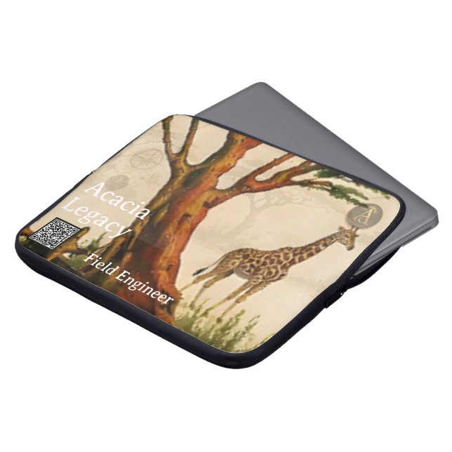  Acacia Legacy™: Heritage Minimal | Fälttekniker Laptop Fodral (Framsida topp)