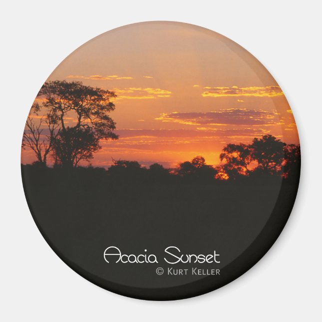 Acacia Sunset Magnet (Framsidan)