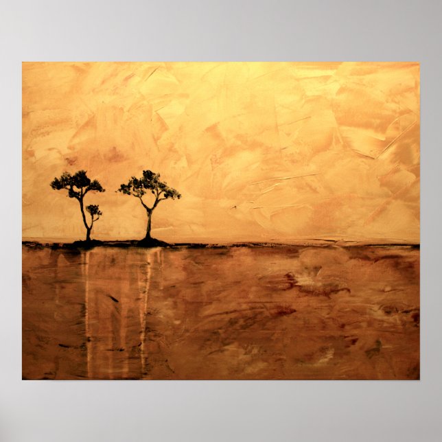 Acacia Träd 16 x 20 av Ben Walker Poster (Framsidan)