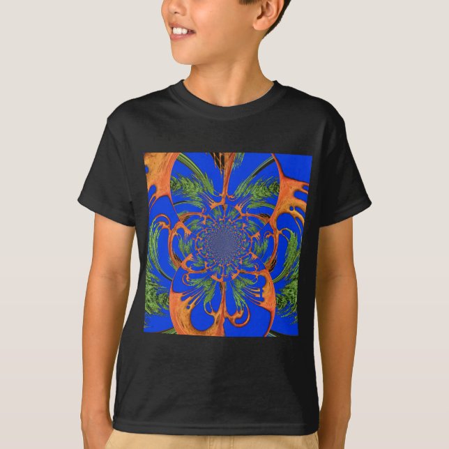 Acacia Träd Kaleidoscope Art-utskrift T Shirt (Framsida)