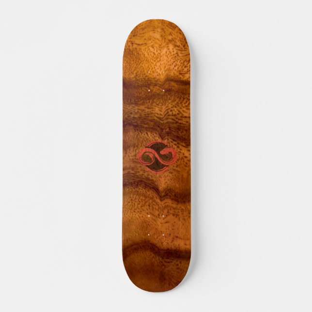 Acacia Wood Witch Deck Mini Skateboard Bräda 18,5 Cm (Framsida)