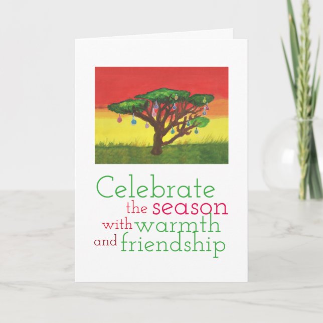 Acaciajulgran Helgkort (Framsida)