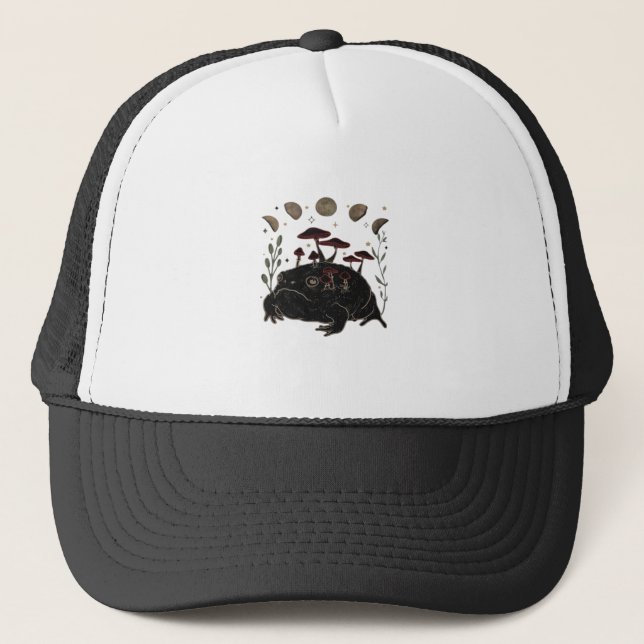Academia Moon Witchy Goblincore Aesthetic Frog Cla Keps (Framsida)