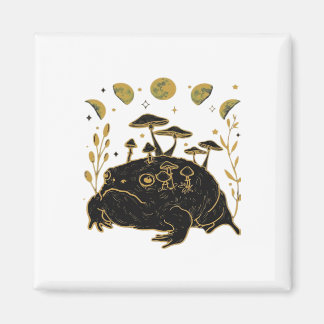 Academia Moon Witchy Goblincore Aesthetic Frog Cla Magnet