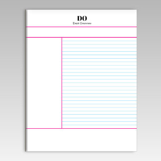 Academic School Monogram Name Lecture Notepad Anteckningsblock