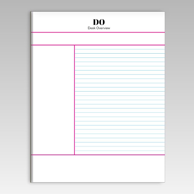 Academic School Monogram Name Lecture Notepad Anteckningsblock (Skapare uppladdad)
