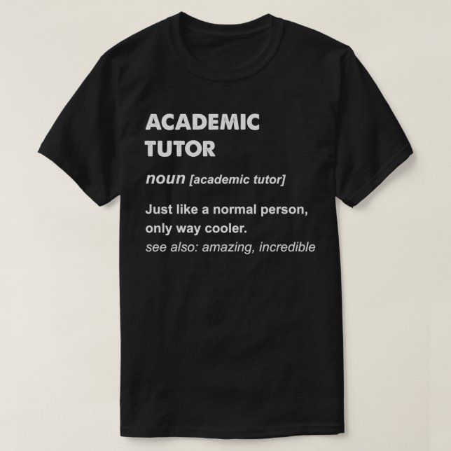 Academic Tutor Pullover  T Shirt (Design framsida)