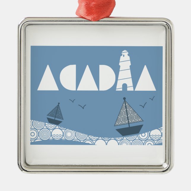 Acadia Julgransprydnad Metall (Framsidan)